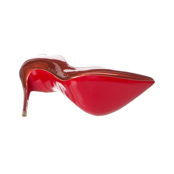 Christian Louboutin Hot Chick 100 Patent Pump, Red - Picture 4 of 5